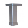 GIESSETECH P07/000048         PIEDINO REG 2,5X2,5 H8CM ALU