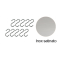 METALINEA TLX000 KIT 10 GANCI SINGOLI INOX SATINATO LINEA TK
