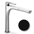 MIX NEWFORM  67115.02.007     LINFA NERO/CROMO DOCCIA ESTR.