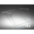 SERVETTO VASCT04PZ            SET 4 VASCHETTE TRASPARENTI