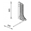 SERVETTO WALLTUBAB BROWN      WALLSYSTEM 1FIANCO 1TUBO