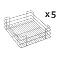 SIGE 251 60 -5CM METAL        5CESTI FILO METALLIZZATO GREEN