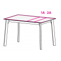 PIANO+2A L 140X90 7A BIANCO   08STB140.XXXX7A7A ELOME
