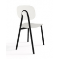 SEDIA RUBY 07 NERO BIANCO     08TAY001.07E1XXXX ELOME